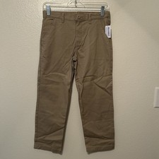 New Old Navy Pants 8 Plus Straight Built In Flex Boys Youth Khaki BG42