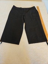 DANSKIN Now Women's Black Cropped Pants Size L 12-14 