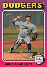 Jack Flaherty 2024 Topps Heritage #565 Los Angeles Dodgers