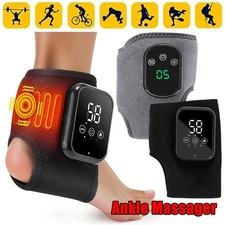 Electric Foot Ankle Massager Brace Pain Relief Vibration Hot Compress Therapy