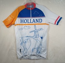 Maglia ciclismo grande olandese Vitesse Holland Club Raglan Shirt 1/4 zip spedizione veloce