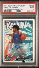 2021-22 Bowman U Big Kahuna Auto /150 Shaedon Sharpe #BK-25 PSA 9 MINT Auto