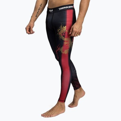 Venum X Tekken 8 Leggings Sportleggings Tights Schwarz Gr. L Herren Kampfsport