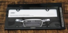 Brand New In Box Authentic Audi Rings Black Stainless Steel License Plate Frame Brand New In Box Authentic Audi Rings Black Stainless Steel License Plate Frame