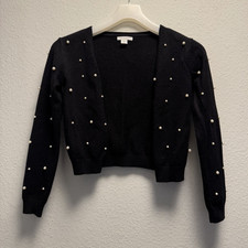 Primark Damen Strick-Bolero mit Perlen Langar...