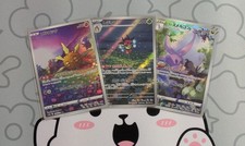 Cute Art Rare JP Lot - Solrock AR, Hisuian Goodra AR & Ledian AR - Pokémon TCG