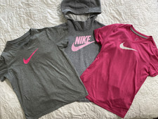 Girl's 3 Pc. Nike Hoodie T-Shirt Set, Youth Large, Pink Gray
