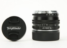 Voigtlander Nokton 50 mm f/1.5 obiettivo asferico II M.C Leica attacco M Prime (nero)