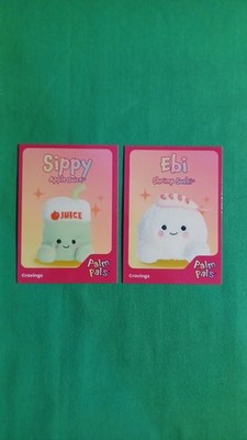 2025 Leaf Palm Pals Lot Of 2 Sippy Apple Juice & Ebi Shrimp Sushi PB-29 & PB-25