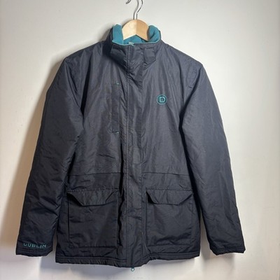 Dublin Damen wattierte Reitjacke marine Fleece gefüttert Reitmantel Größe XS 