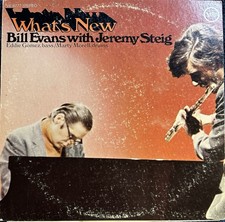 Bill Evans w/Jeremy Steig - What's New LP - Verve 1969 V6-8777 VG+ Jazz Vinyl