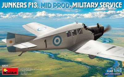 1:48 MINIART Junkers F13. Mid Prod. Military Service Kit MA48011 Modellbau