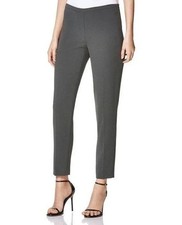 Elie Tahari Womens Pants Gray Crop Slacks "Marcia" Triacetate Lightweight Sz 4