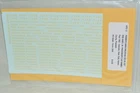 HO scale decals Middle Division HPS-12 Pennsylvania RR passenger cars names GOLD