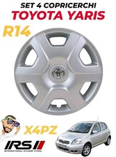 SET 4 COPPE RUOTA COPRICERCHI BORCHIE R14" TOYOTA YARIS 