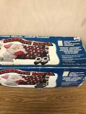 Vintage Telco Motion-ettes SLEEPING SANTA Animated Snoring In Bed 1992 With Box