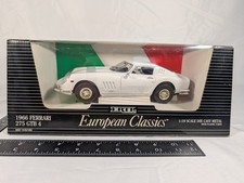 Ertl 1/18 1966 Ferrari 275 GTB 4 White European Classics Sealed Box Wear 7476