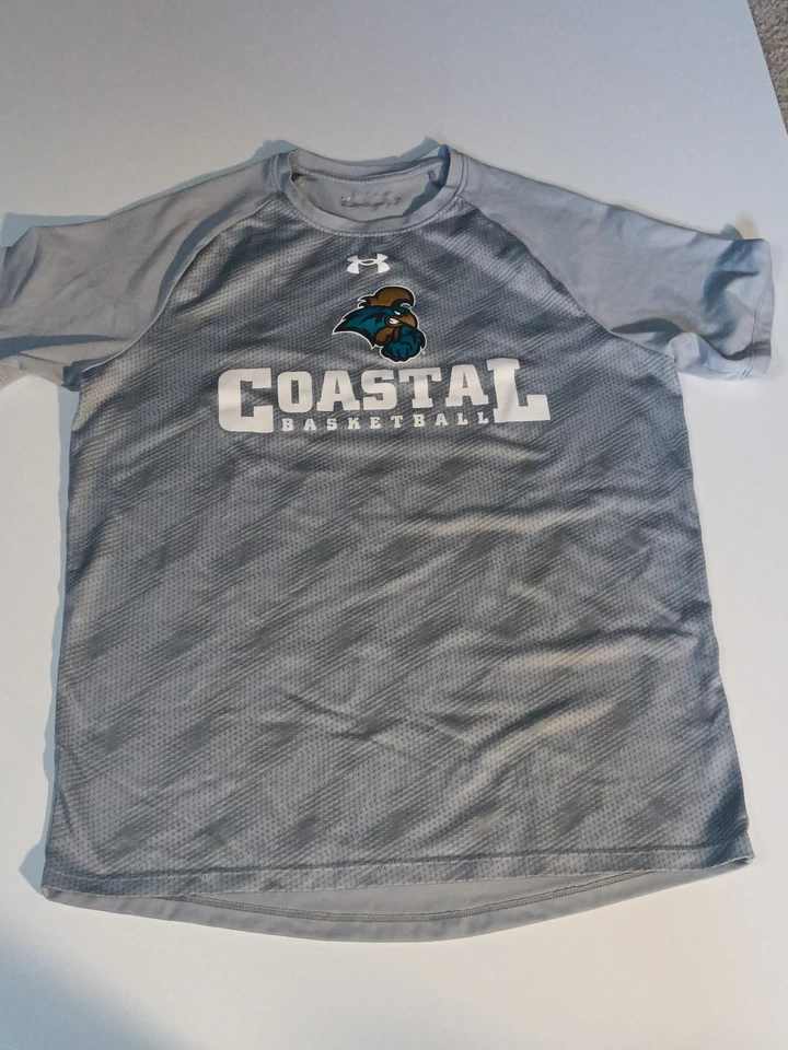 Under Armour Coastal Carolina University Mujer Pequeño Gris Baloncesto Emitido Foto 2 de 4