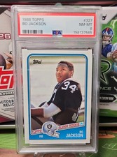 1988 Topps Bo Jackson #327 Rookie Card PSA 8 NM-MINT Raiders