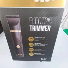 OLOV Electric Body Hair Trimmer New YP-7032 Waterproof. Wet Or Dry Box is open