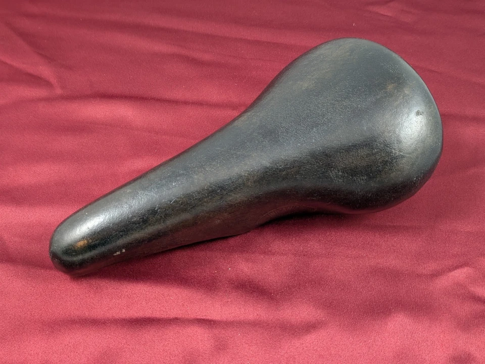 Sillín de cuero Cinelli Unicanitor de colección negro 28x15 cm bicicleta de carretera pista SA15 Foto 4 de 4