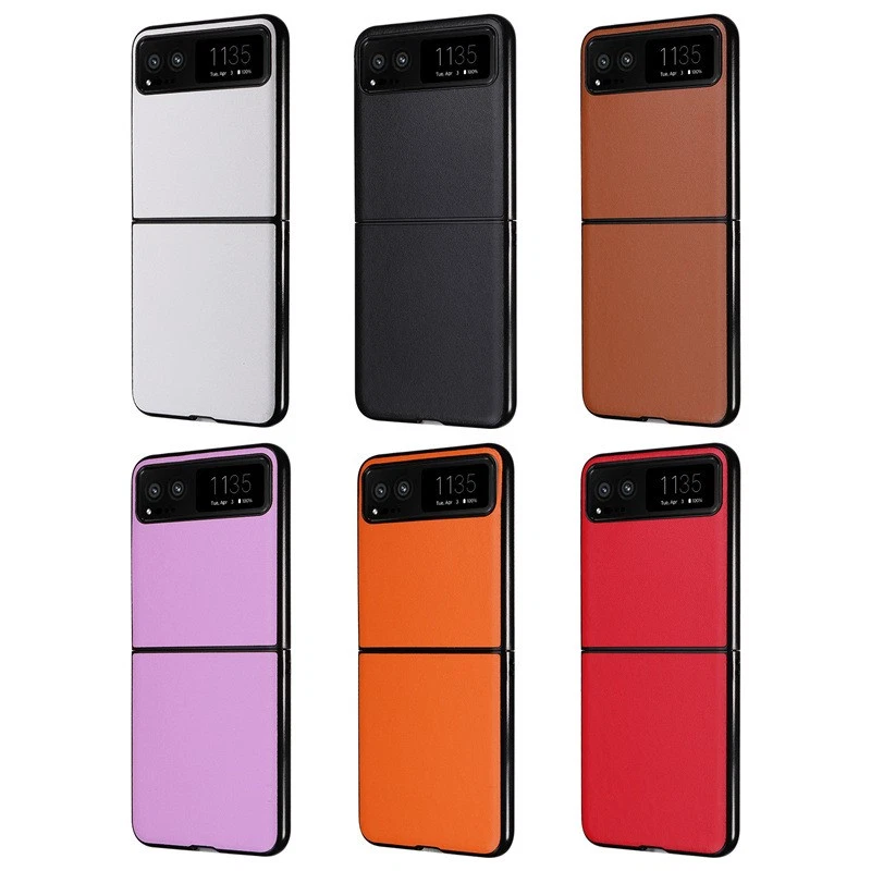 Funda Cober Funda Para MOTO Razr 40 Razr 40S cuero vegano protector telefónico Foto 2 de 4