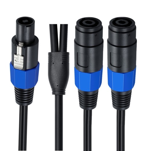 Sturdy Speakon Adapter Cable 1 Male to Dual Female Speaker Break Out Cable - Picture 4 of 8