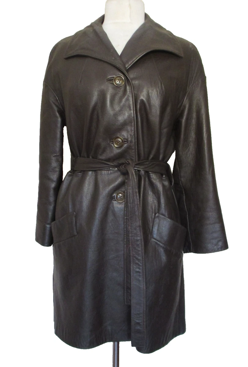 ジャケット・アウター vintage gimmick leather trench coat 25+ Vintage Leather Trench Coat Outerwear Coats & Jackets For