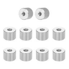 PATIKIL M3 Knurled Thumb Nuts, 10pcs 304 Stainless Steel Female Thread Type F