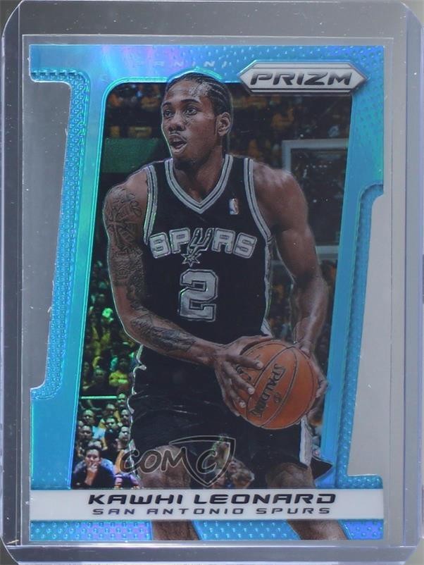 2013-14 Panini Prizm Light Blue Prizm Die-Cut /199 Kawhi Leonard #143 qr3