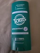 Tom s of Maine Unscented Deodorant 3.25oz Aluminum-Free Natural Clear
