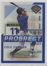 2024 Panini Prospect Edition Blue Prizm 148/149 Cole Carrigg #84 19l7