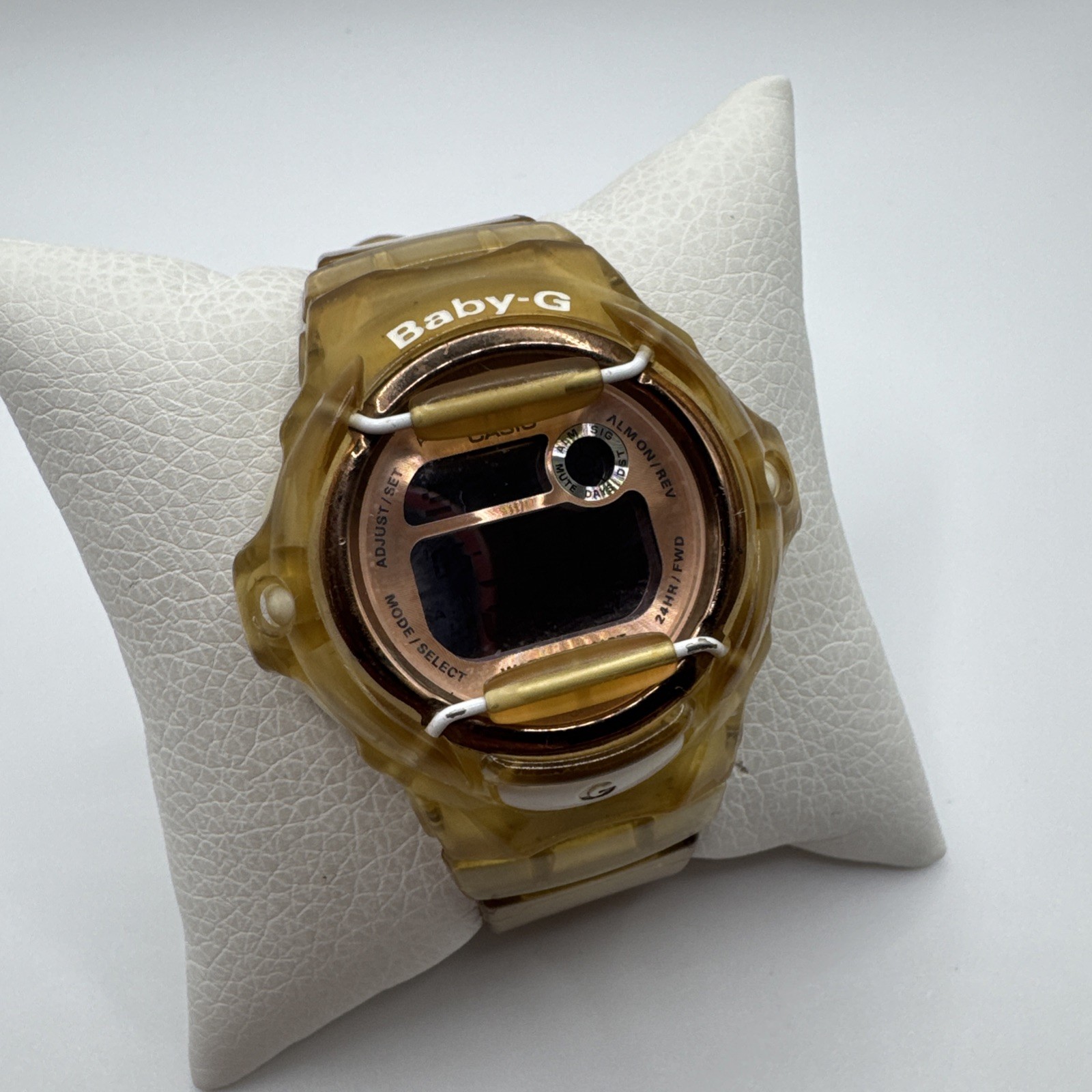 Casio Baby-G BG169G 42mm Transparent & Rose Gold Watch Resin Band & Case