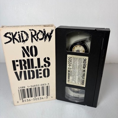 Skid Row No Frills Video VHS 1993 Heavy Metal Music ATCO Records