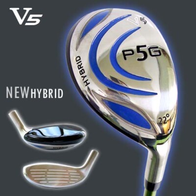 P5G HYBRID 4-IRON,  22 DEGREE,  ACER VELOCITY GRAPHITE SHAFT, CHOOSE FLEX