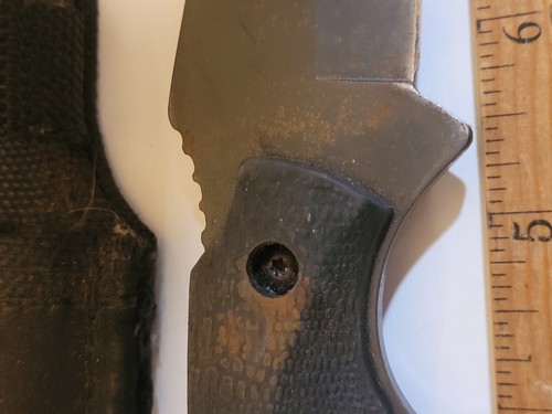Vintage Gerber Fixed Blade Hunting Knife w/ Gut Hook & Belt Sheath-Patina Read! - Picture 5 of 5