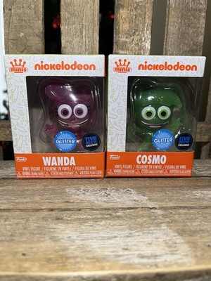 NICKELODEON Funko Minis Fairly Odd Parents Cosmo & Wanda Both GLITTER CHASE NIB
