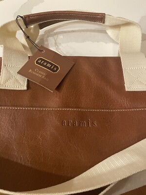 Aramis Brown leather Men's Travel Carry On Bag Business Bag