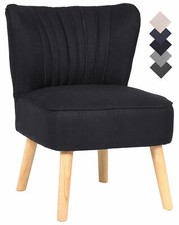 Lounger Sevran Stoff Loungesessel Cocktailsessel Polsterstuhl Lehnstuhl Stuhl