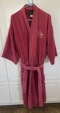 Vintage After Hours by DIPLOMAT Men's Robe Burgundy One Size Read Description