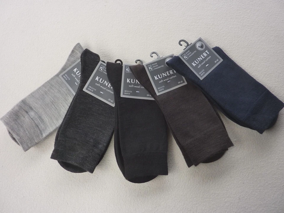 KUNERT Damen Socken SOFT WOOL COTTEN Merinowolle + Baumwolle Größe 35-38 39-42 - Bild 1 von 4