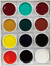 Kissho Teppatsu Gansai Japanese Watercolor Paint 12 Colors Set JAPAN F/S new