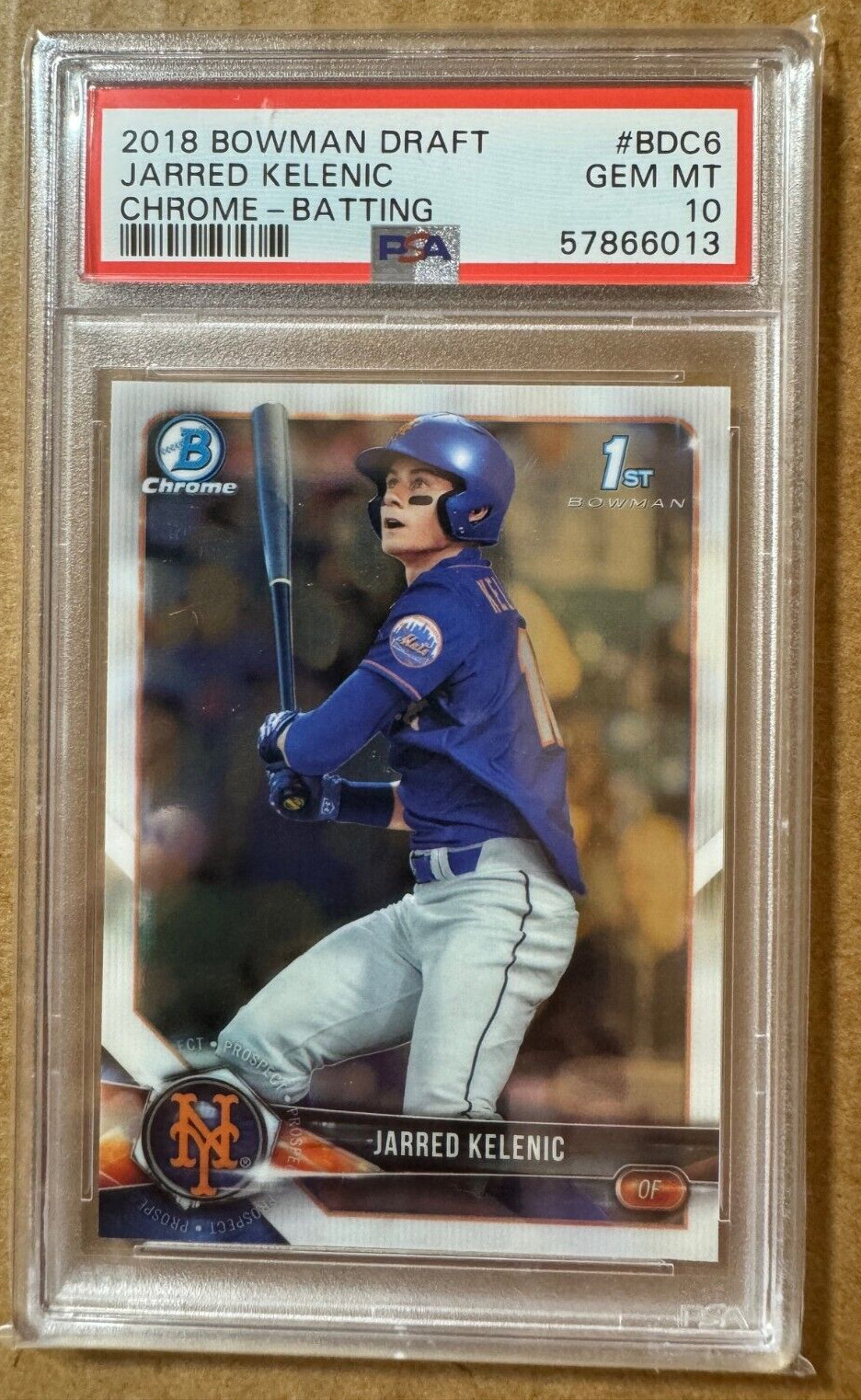 2018 Bowman Chrome Draft - #BDC-6 Jarred Kelenic (RC)