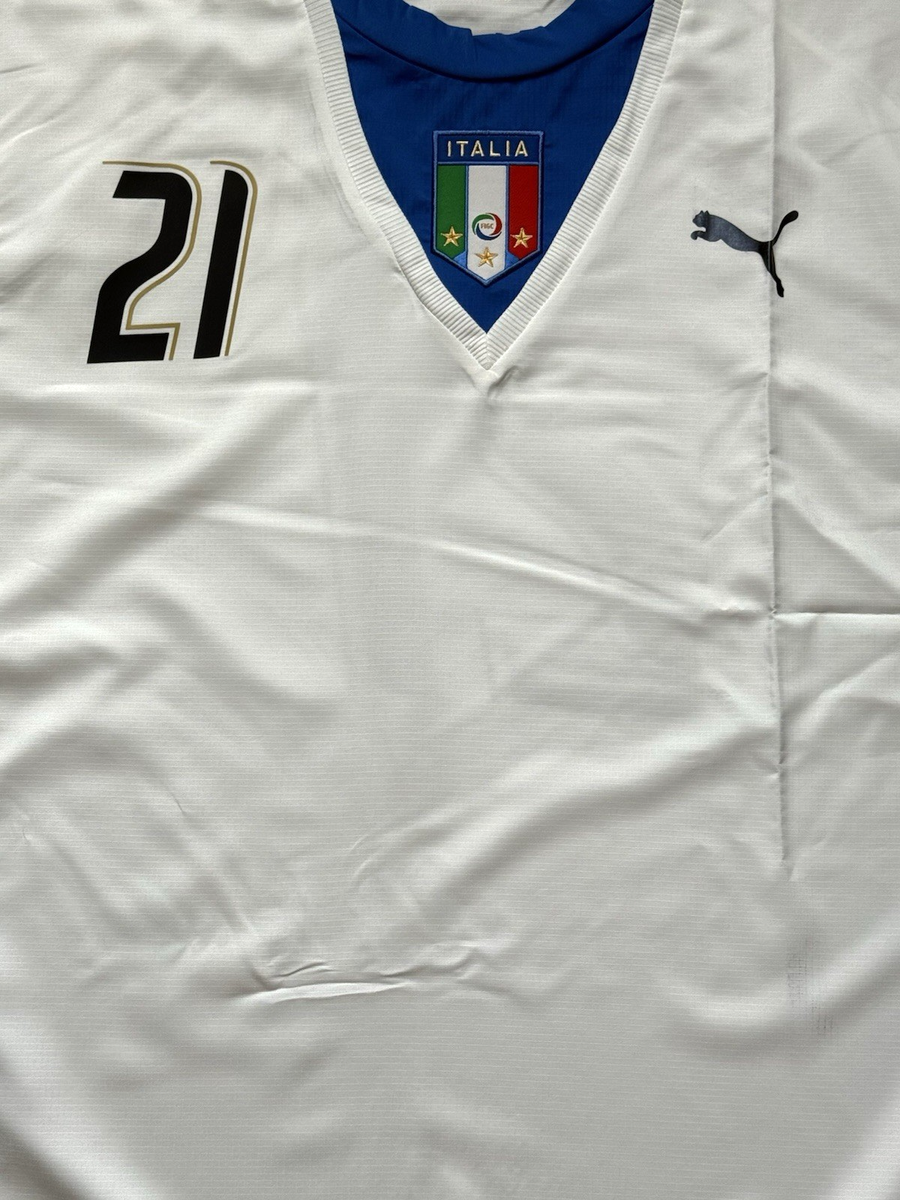 2006 Italy Away Jersey #21 Pirlo 2XL PUMA World Cup Winner