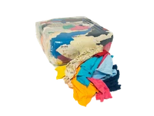 Colored Knit Rags - Cleaning Wiping Cloth - 25 LB Bag