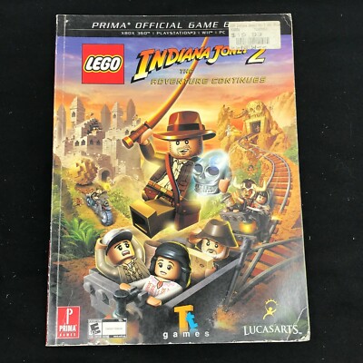 Indiana Jones 2 LEGO The Adventure Continues Official Guide Prima Strategy [B10]