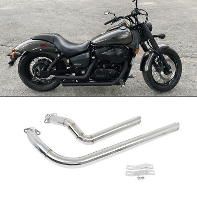 Shortshots Staggered Exhaust Pipes Kit For Honda Shadow ACE 750 VT750C VT400