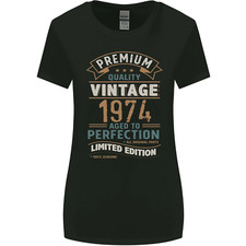 Premium Vintage 52nd Birthday 1974 Womens Wider Cut T-Shirt