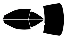 Precut Ceramic Car Window Tint Film Kit For Honda Accord 2 Door Coupe 1998-2002