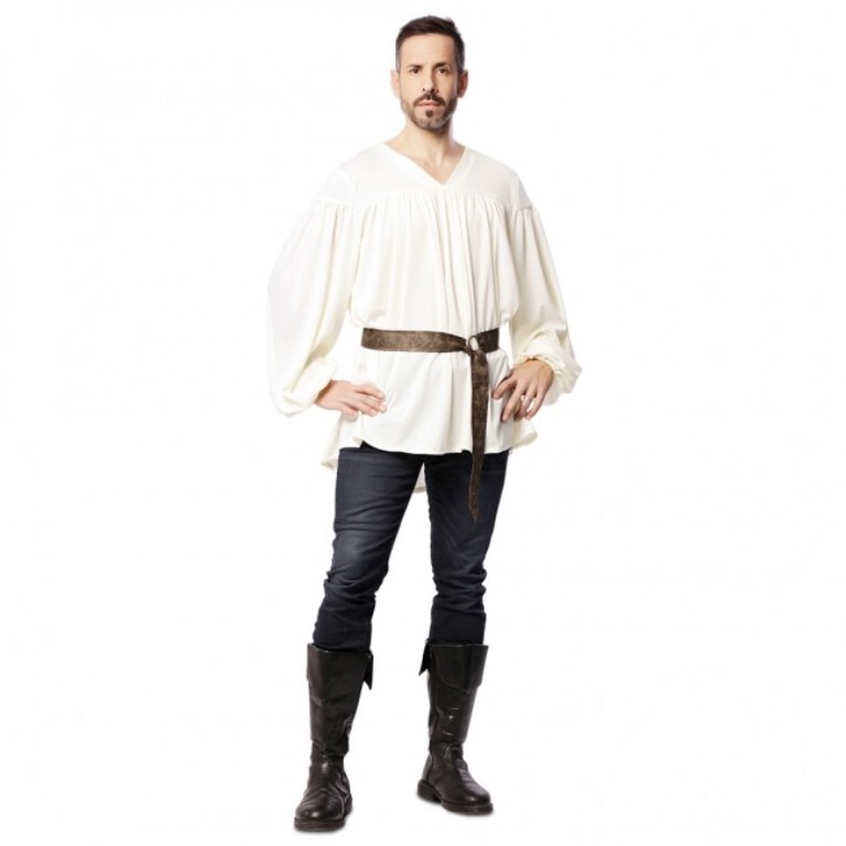 CARNEVALE HALLOWEEN CAMICIA E BLUSA MEDIEVALE PIRATA EPOCA UOMO DONNA
